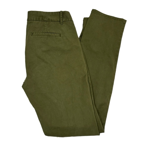 J. Crew Bennet Chino Straight Trousers Women’s Sz 6 Regular Preppy Olive Pants - Picture 2 of 11